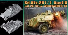 Dragon 6861 1/35 Ölçek Sd.Kfz.251/1 Ausf.D (with 28/32cm Wurfrahmen 40) Roket Atıcı Plastik Model Kiti