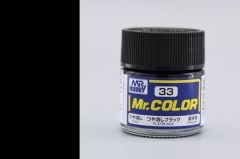 Gunze C033 10 ml. Flat Black, Mr.Color Serisi Maket Boyası