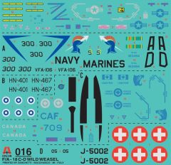 Italeri 71016 1/72 F/A-18 C/D (Wild Weasel) Savaş Uçağı Demonte Plastik Maket Seti