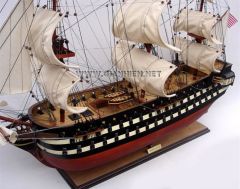 GIANHIEN TS0106W USS NORTH CAROLINA AHŞAP AHŞAP YELKENLİ SAVAŞ GEMİSİ MAKETİ