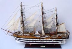 GIANHIEN TS0123P70 AMERIGO VESPUCCI AHŞAP HAZIR YELKENLİ GEMİ MAKETİ