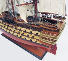 GIANHIEN TS0128W MAHMUDİYE OSMANLI DONANMASI AHŞAP HAZIR YELKENLİ SAVAŞ GEMİSİ MAKETİ