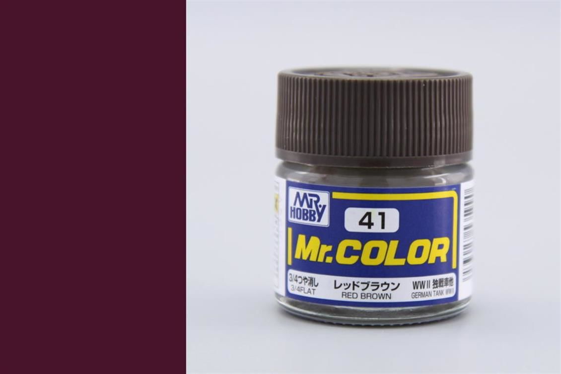 Gunze C041 10 ml. Red Brown, Mr.Color Serisi Maket Boyası