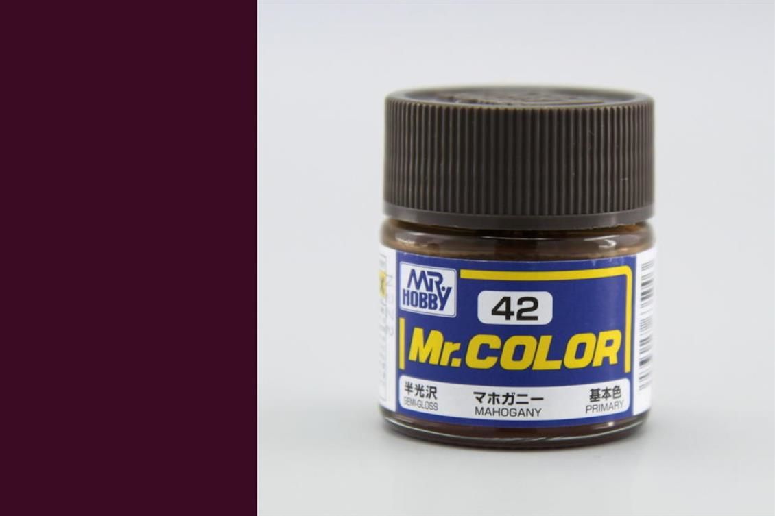 Gunze C042 10 ml. Mahogany, Mr.Color Serisi Maket Boyası