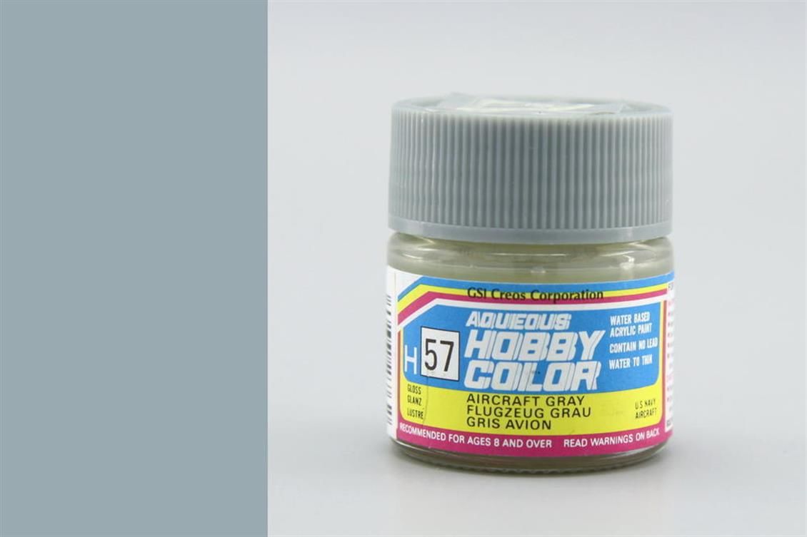 Gunze H057 10 ml. Aircraft Gray, Aqueous Serisi Maket Boyası