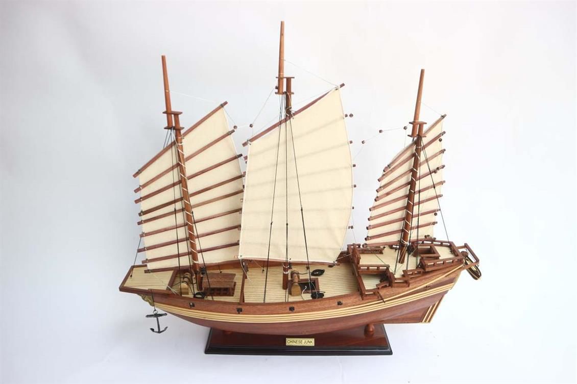GIANHIEN TS0027RW CHINESE JUNK AHŞAP HAZIR YELKENLİ GEMİ MAKETİ