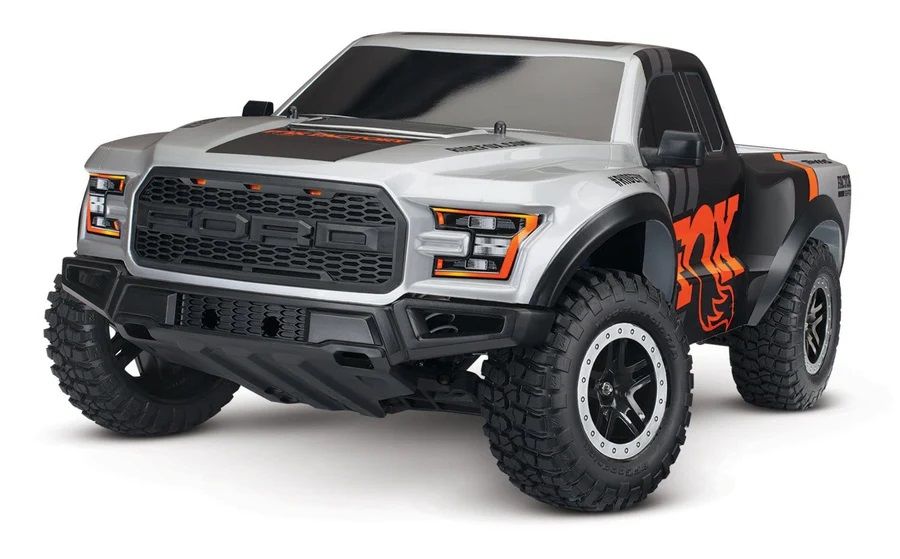 Traxxas Slash 1/10 RTR 2017 Ford Raptor 2WD Short Course Truck (Fox) w/XL-5 ESC, TQ 2.4GHz Radio, Battery & USB-C Charger