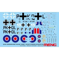 QS001 1/32 MESSERSCHMİTT ME163B KOMET ROKET-POWERE