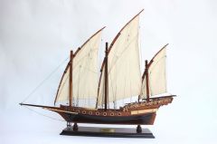 GIANHIEN FB0019W60 XEBEC OSMANLI DONANMASI AHŞAP HAZIR YELKENLİ SAVAŞ GEMİSİ MAKETİ