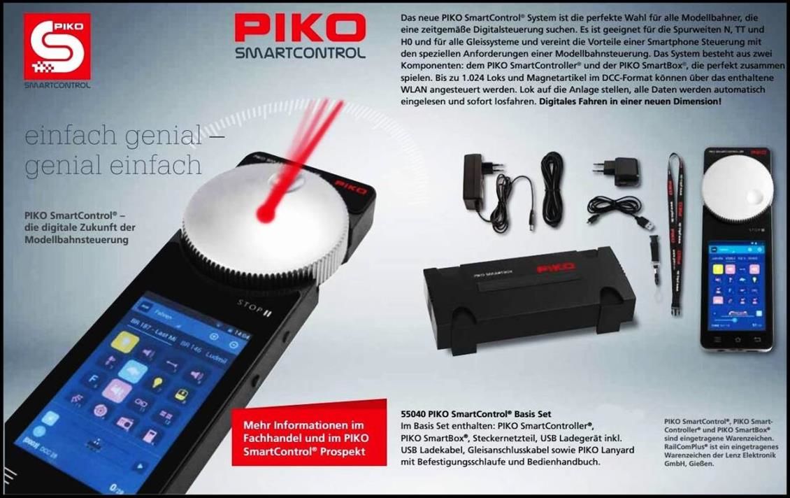 55040 1/87 PIKO SMARTCONTROL BASİC SET