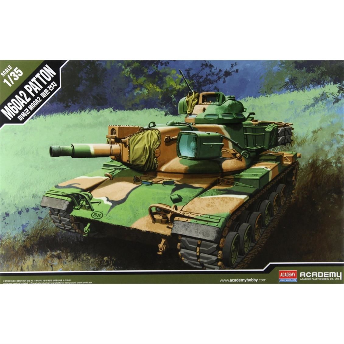 Academy 13296 1/35 Amerikan Army M60A2 PATTON Tankı Demonte Plastik Maketi