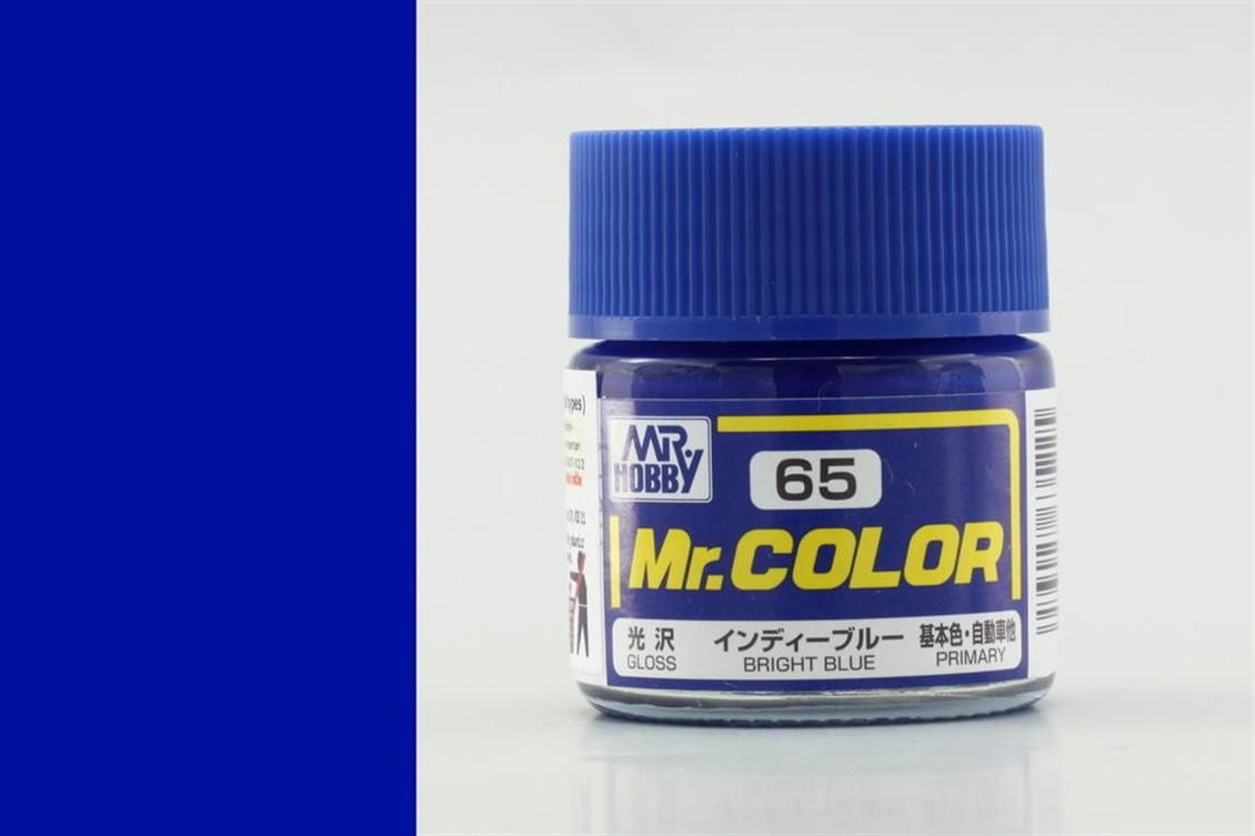Gunze C065 10 ml. Bright Blue, Mr.Color Serisi Maket Boyası