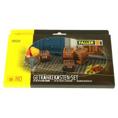 Faller 180334 1/87 İçecek Kasaları Demonte Plastik Maketi