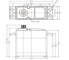 FT5325M 25kg Digital Çelik Gear HV Servo