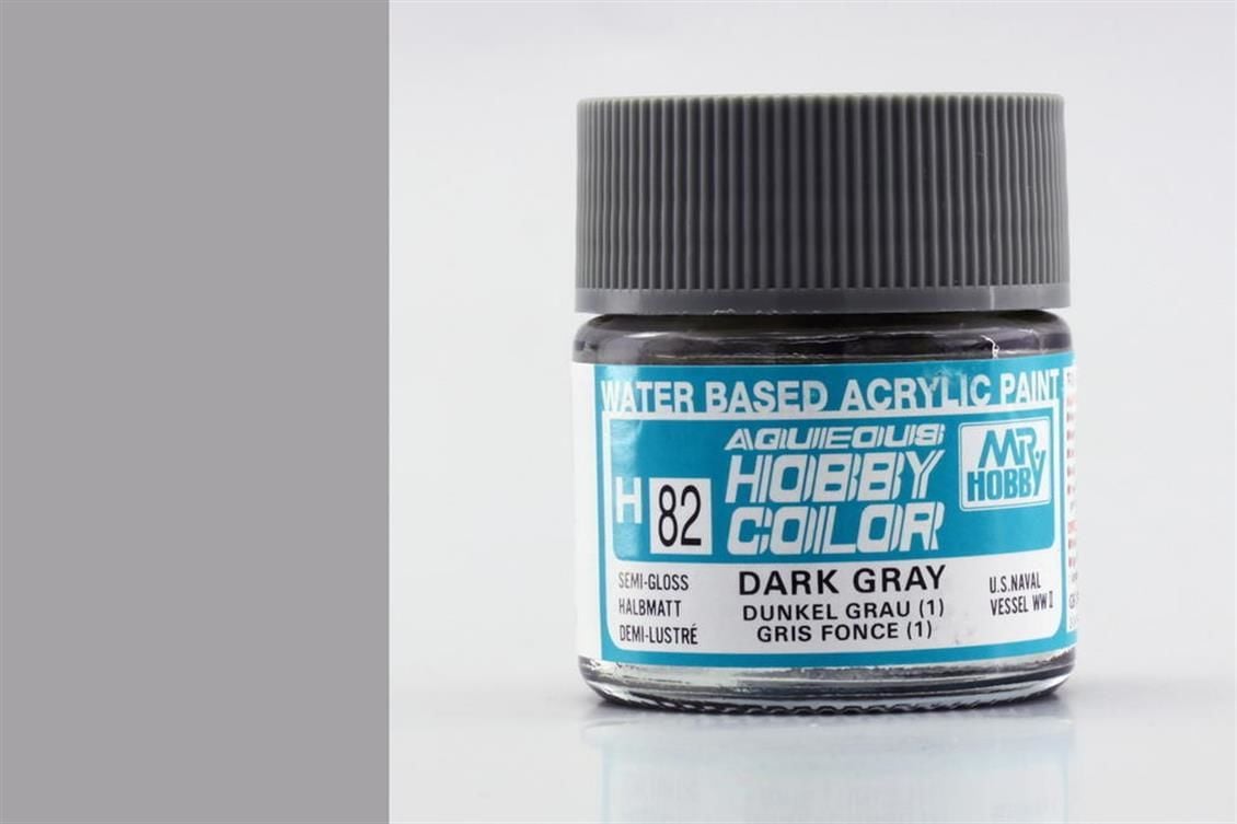 Gunze H082 10 ml. Dark Gray (1), Aqueous Serisi Maket Boyası