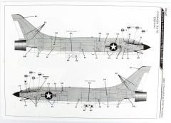 Academy 12521 1/72 USN F-8E VF-162 (The Hunters) Savaş Uçağı Demonte Plastik Maketi