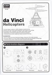 Academy 18159 Da Vinci Helikopter Demonte Plastik Maketi