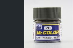 Gunze C070 10 ml. Dark Green, Mr.Color Serisi Maket Boyası