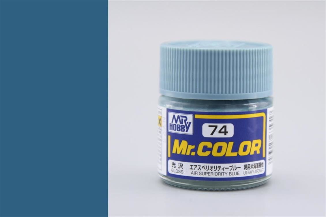 Gunze C074 10 ml. Air Superiorty Blue, Mr.Color Serisi Maket Boyası