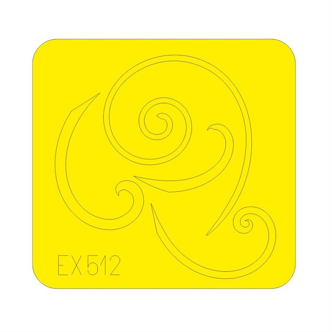 EDUARD EX512 1/48 Bf 109G spinner spirals FOR EDUA