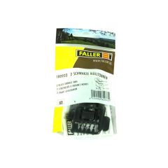 Faller 180933 1/87 Çöp Konteyneri,Siyah ( 2 Adet ) Demonte Plastik Maketi