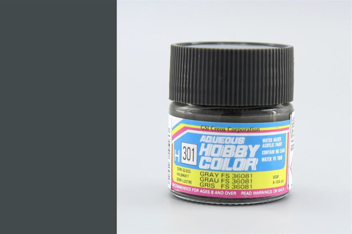 Gunze H301 10 ml. Gray FS 36081, Aqueous Serisi Maket Boyası