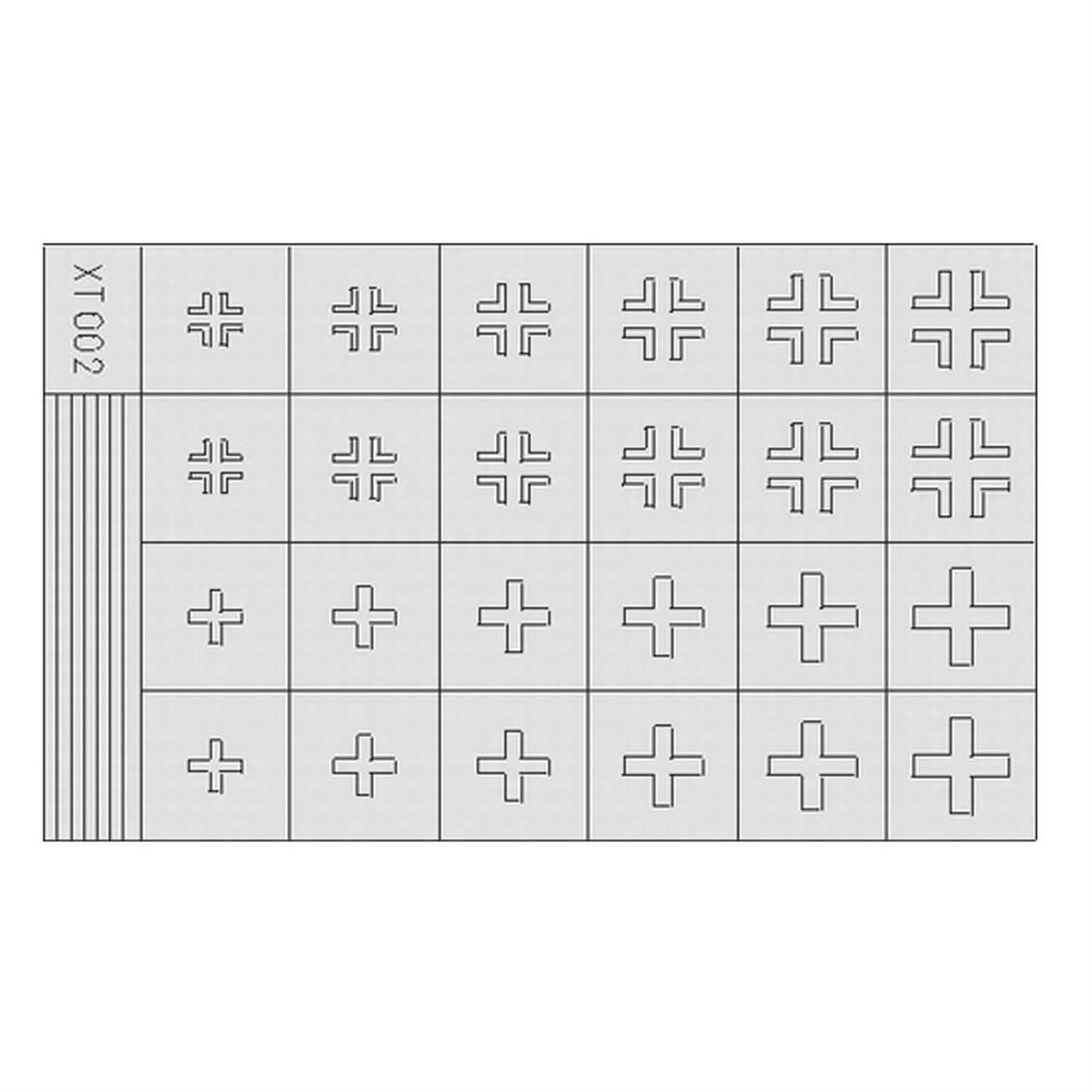EDUARD XT002 1/35 German Crosses 2 late Maket Deta