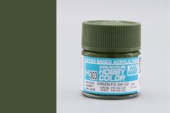 Gunze H303 10 ml. Green FS 34102, Aqueous Serisi Maket Boyası