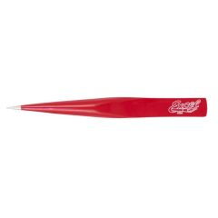 30428 4.5 İNCH HOLLOW HANDLE TWEEZERS (RED)