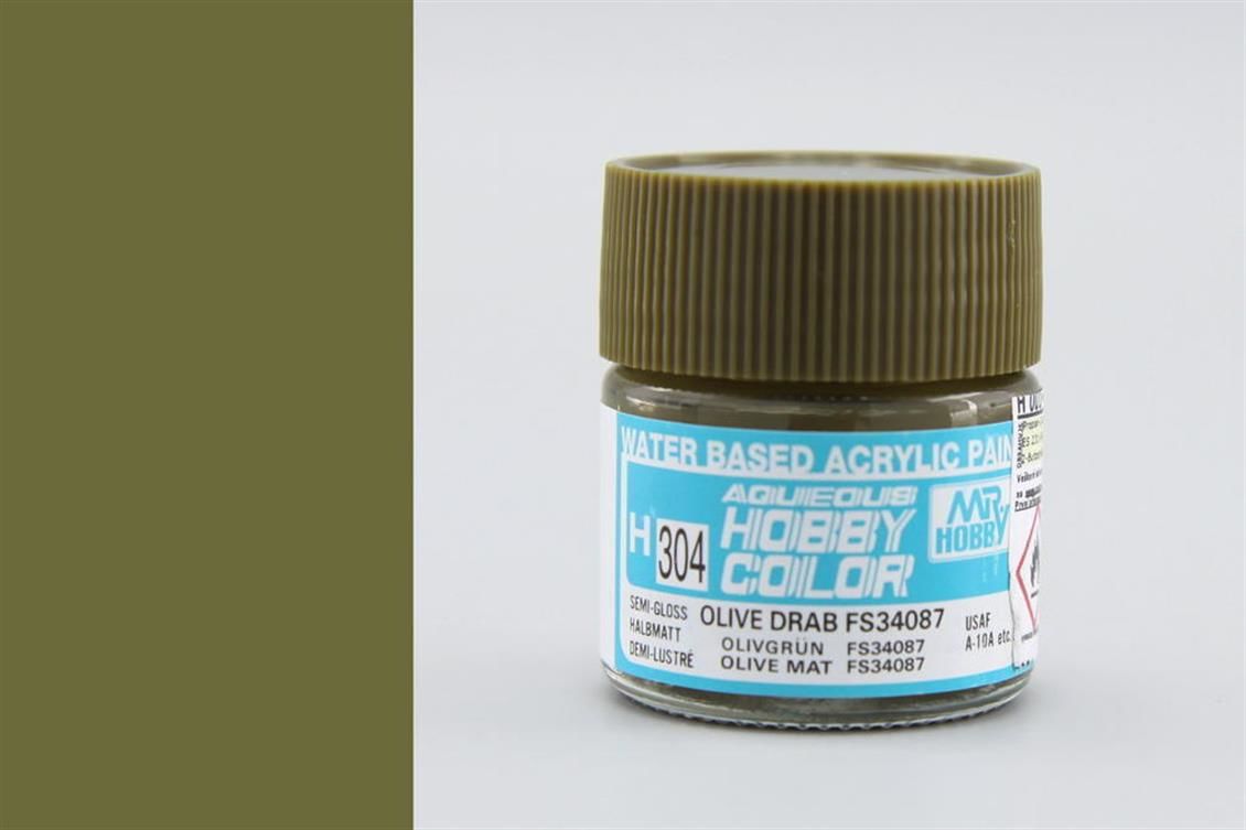 Gunze H304 10 ml. Olive Drab FS 34067, Aqueous Serisi Maket Boyası