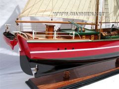 GIANHIEN TS0056P LILA DAN AHŞAP HAZIR YELKENLİ GEMİ MAKETİ