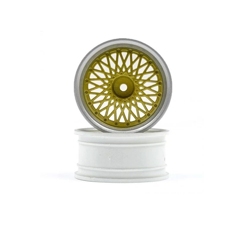HPI Racing BBS RS Wheels Silver/Gold 26mm (6mm Offset)