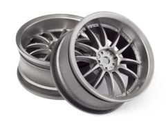 WORK XSA 02C WHEEL 26MM LIGHT GUNMENTAL (3MM offset /2PCS)