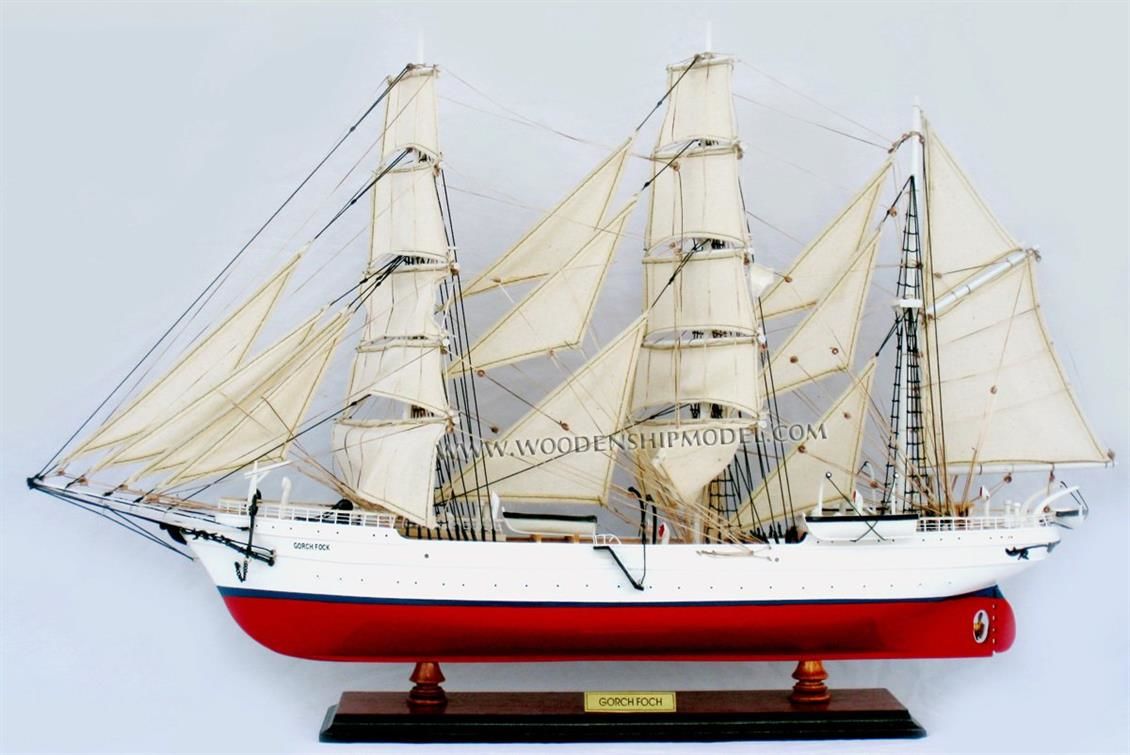 GIANIHIEN TS0073P80 GORCH FOCK I  AHŞAP HAZIR YELKENLİ GEMİ MAK