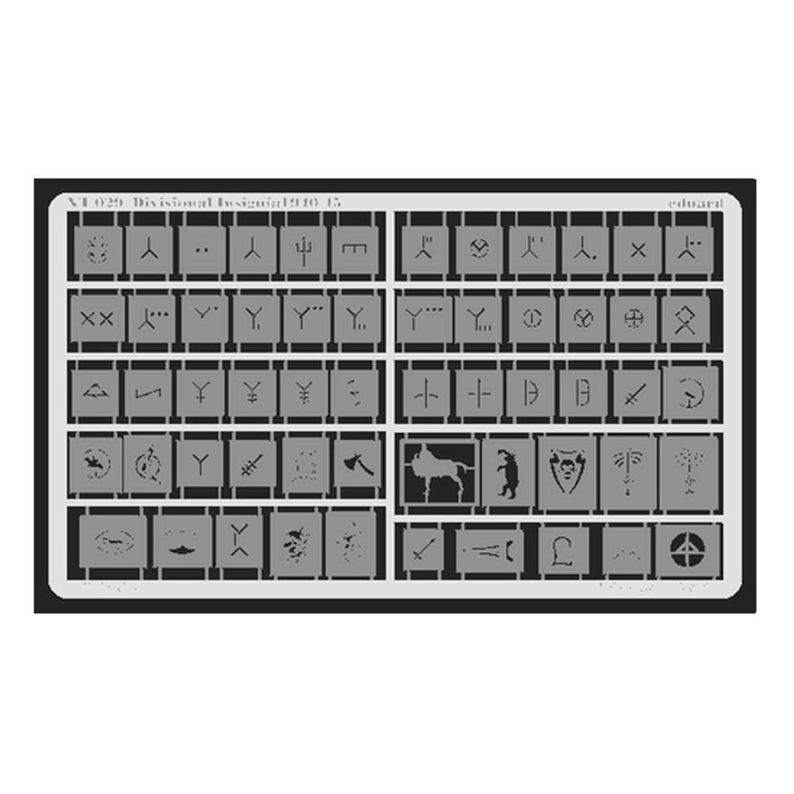 EDUARD XT029 1/35 Divisional Insignia 1940-45 Make
