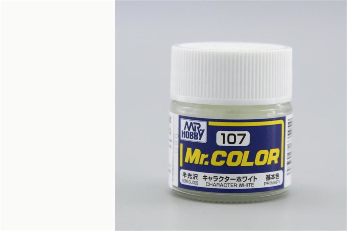 Gunze C107 10 ml. Character White, Mr.Color Serisi Maket Boyası