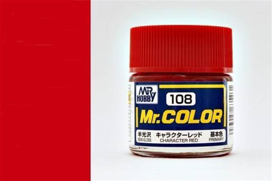 Gunze C108 10 ml. Character Red, Mr.Color Serisi Maket Boyası