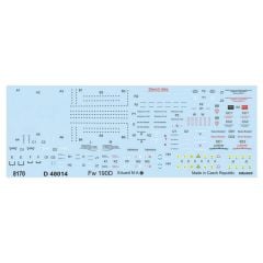 EDUARD D48014 1/48 Fw 190D stencils Maket Detay Se
