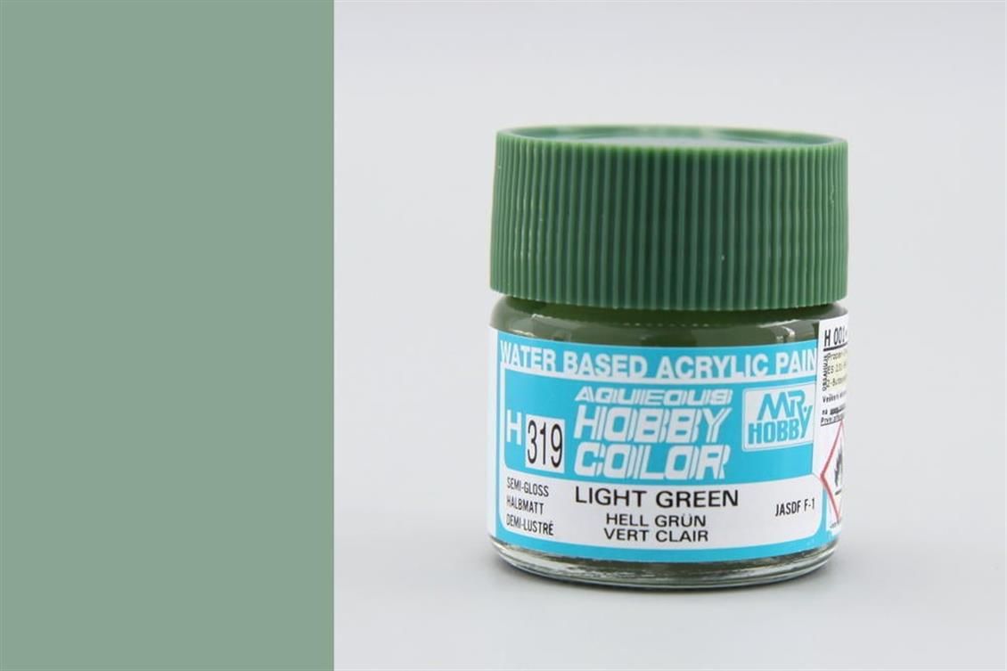 Gunze H319 10 ml. Gloss Light Green, Aqueous Serisi Maket Boyası