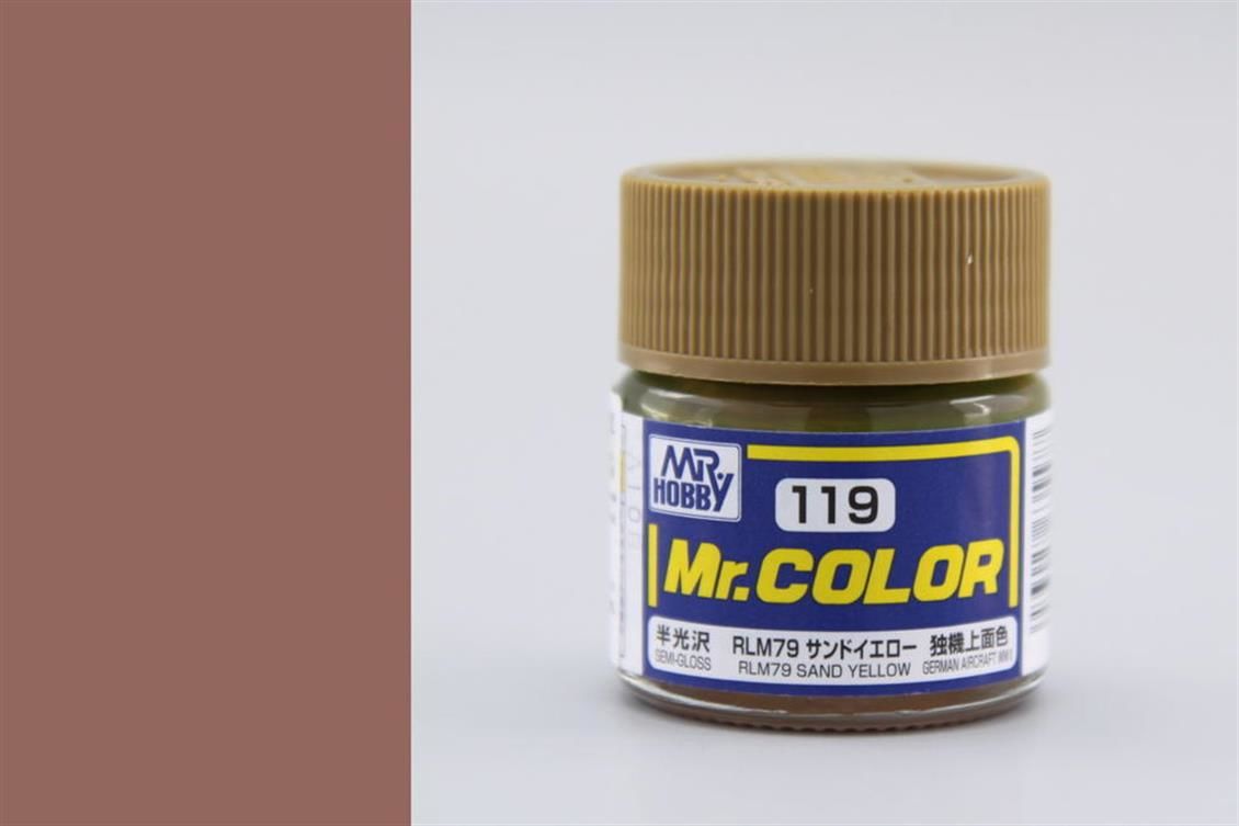Gunze C119 10 ml. RLM76 Sand Yellow, Mr.Color Serisi Maket Boyası