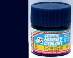 Gunze H322 10 ml. Gloss Phtralo Cyanne Blue, Aqueous Serisi Maket Boyası