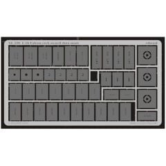 EDUARD XL520 1/32 F-16 etch stencil data mask -etc