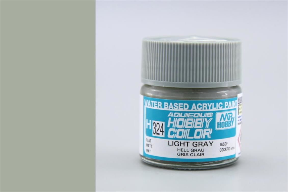 Gunze H324 10 ml. Flat Light Grey, Aqueous Serisi Maket Boyası