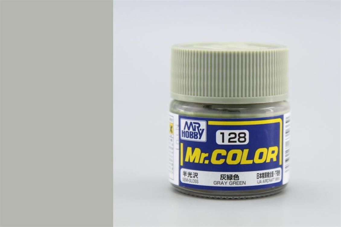Gunze C128 10 ml. Gray Green, Mr.Color Serisi Maket Boyası