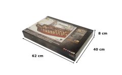 Occre 15800 1/90 Ölçek, Santisima Trinidad Yelkenli Savaş Gemisi Ahşap Model Kiti