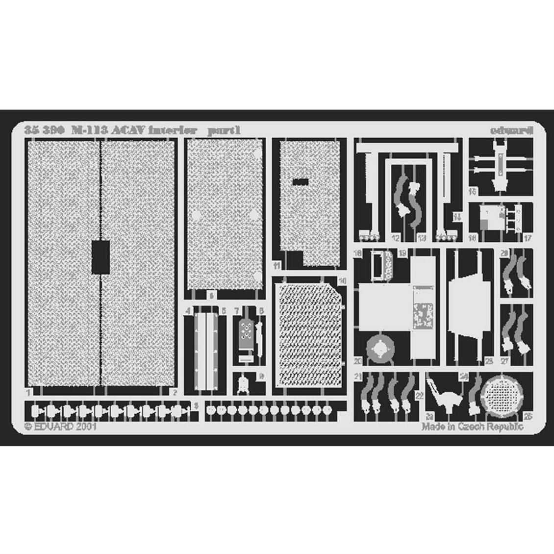 EDUARD 35390 1/35 M-113 ACAV interior FOR TAMIYA M