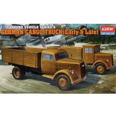 Academy 13404 1/72  Alman WWII Kargo Kamyonları (Erken ve Geç Dönem) Demonte Plastik Maket Seti