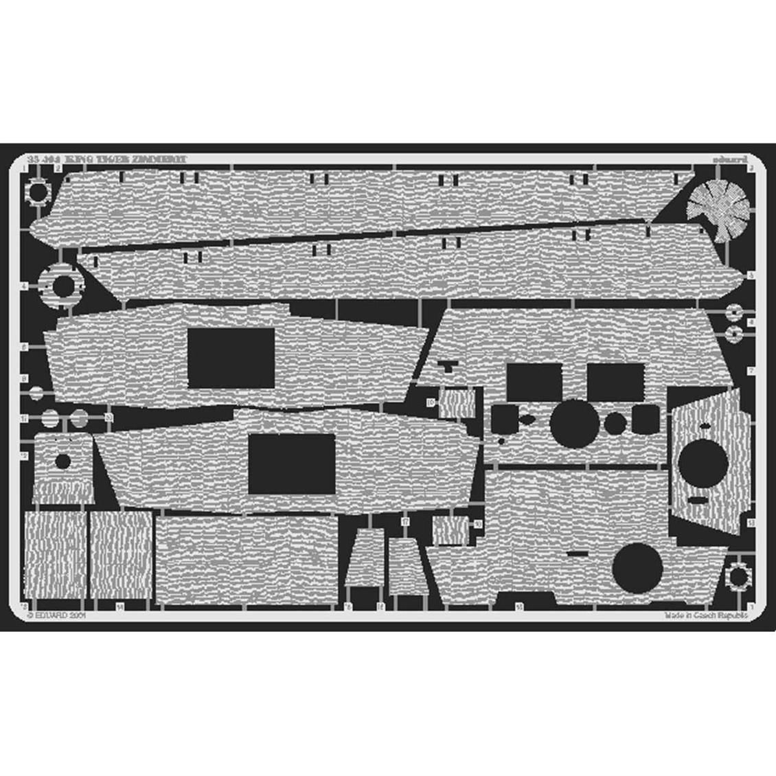 EDUARD 35404 1/35 Zimmerit King Tiger FOR TAMIYA M