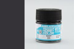 Gunze H343 10 ml. Soot, Aqueous Serisi Maket Boyası