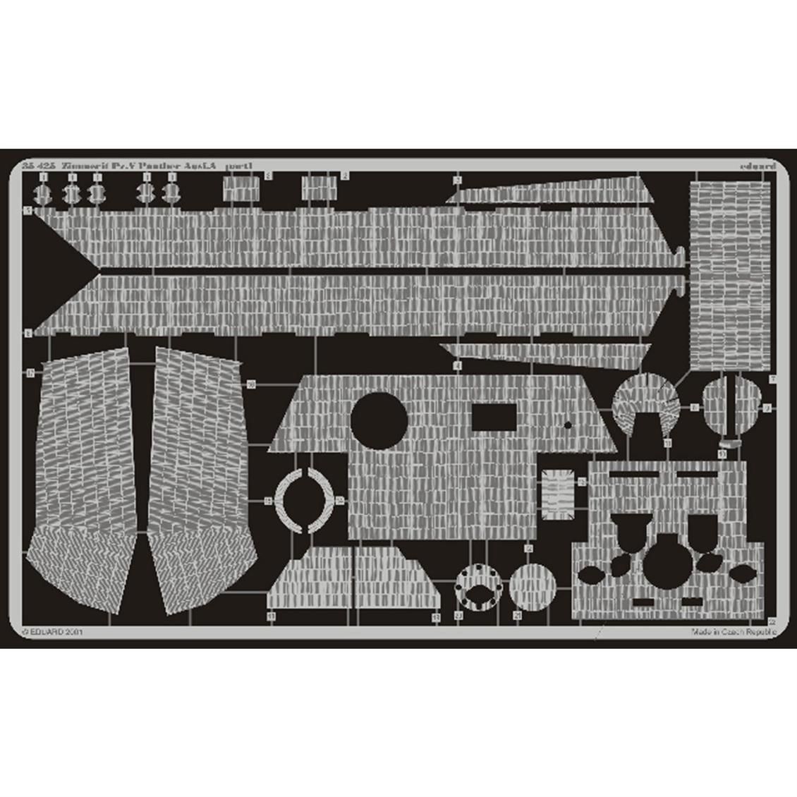 EDUARD 35425 1/35 Zimmerit Panther Ausf.A FOR TAMI